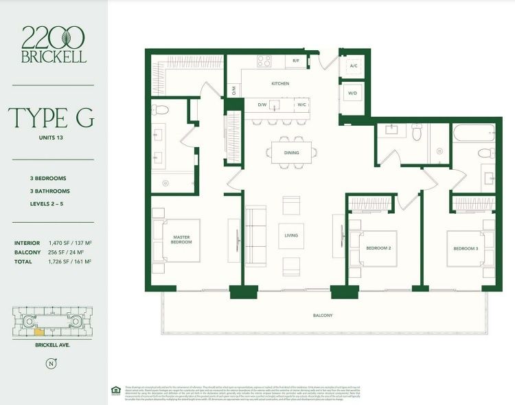 2D floor plan layout for the TYPE G by Aria Development Group in 2200 Brickell, Miami, FL (Image 1). 2D floor plan layout for the TYPE G by Aria Development Group in 2200 Brickell, Miami, FL (Image 1).