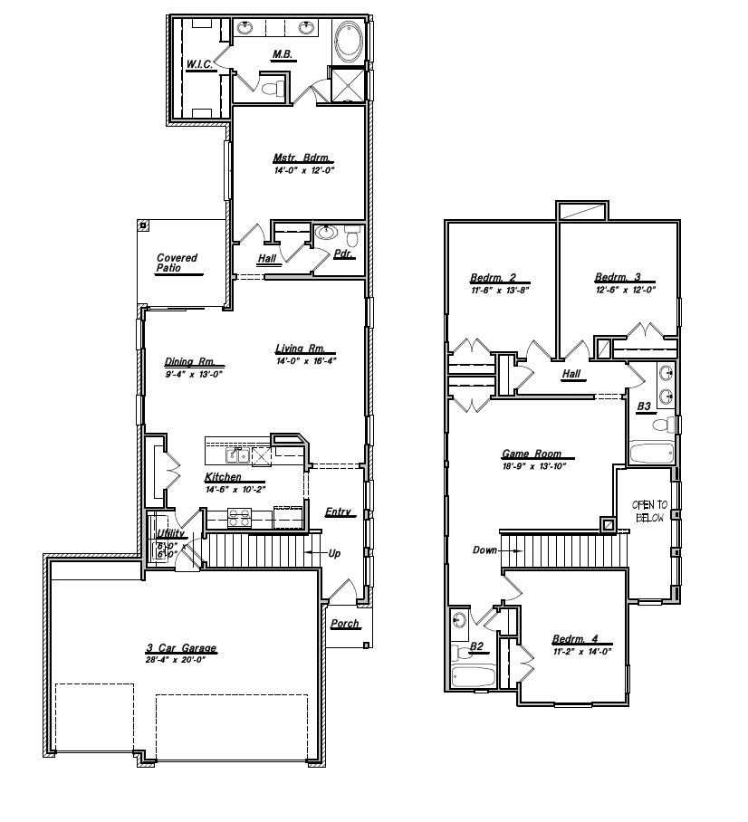 2D floor plan layout for the 2253 by Colina Homes in River Ranch, Dayton, TX (Image 1). 2D floor plan layout for the 2253 by Colina Homes in River Ranch, Dayton, TX (Image 1).