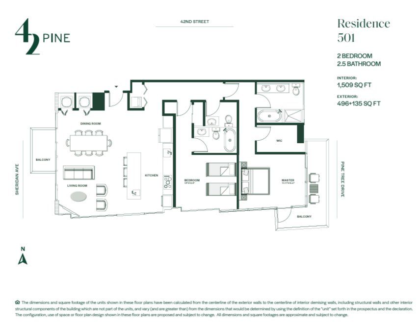 2D floor plan layout for the 501 by Boymelgreen Developer in 42 Pine, Miami Beach, FL (Image 1). 2D floor plan layout for the 501 by Boymelgreen Developer in 42 Pine, Miami Beach, FL (Image 1).