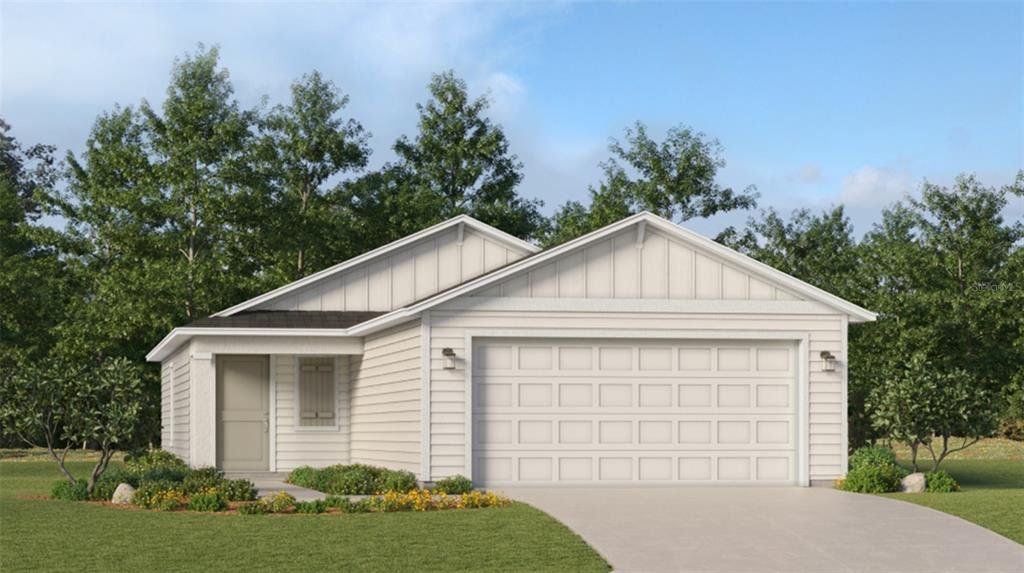 Front exterior of a new home in , Ocala, FL, highlighting curb appeal (Image 1). Front exterior of a new home in , Ocala, FL, highlighting curb appeal (Image 1).