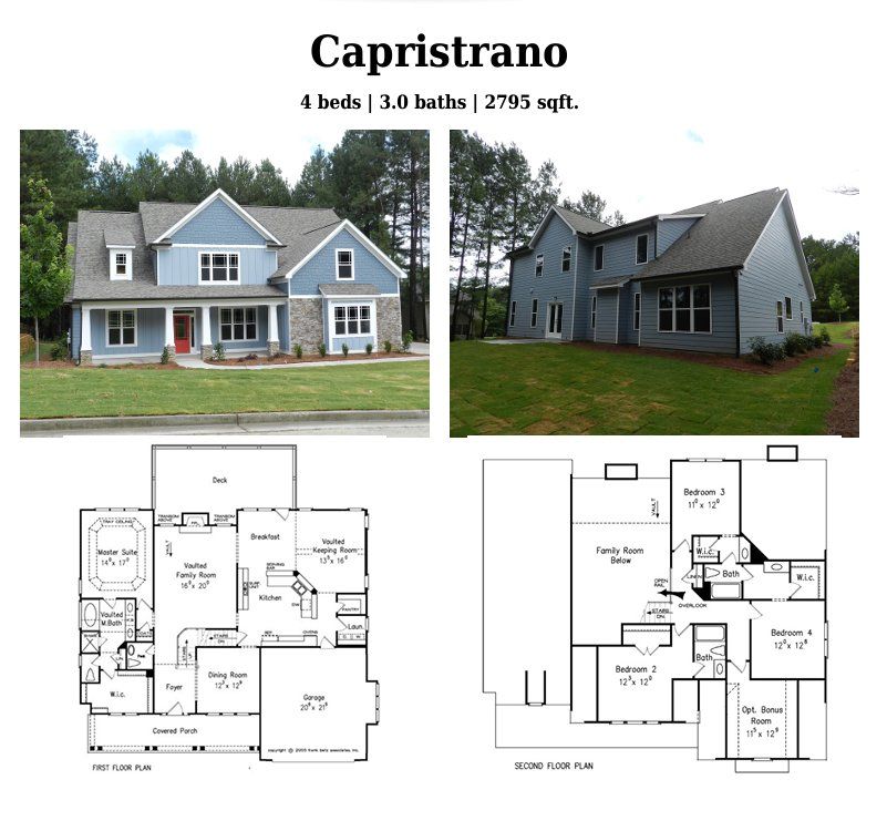 Representative exterior photo of a completed home built from the Capristrano by Bamford and Company in Carter Grove, Cartersville, GA (Image 1). Representative exterior photo of a completed home built from the Capristrano by Bamford and Company in Carter Grove, Cartersville, GA (Image 1).