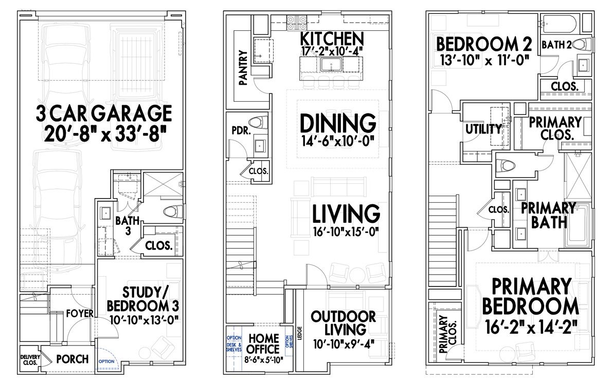Image 1 representing the 9302 by CitySide Homes in The Corner At Buffalo Pointe, Houston, TX.
