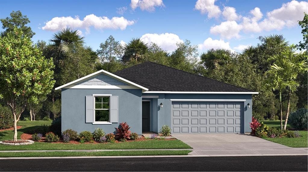 Front exterior of a new home in Heath Preserve, Ocala, FL, highlighting curb appeal (Image 1). Front exterior of a new home in Heath Preserve, Ocala, FL, highlighting curb appeal (Image 1).
