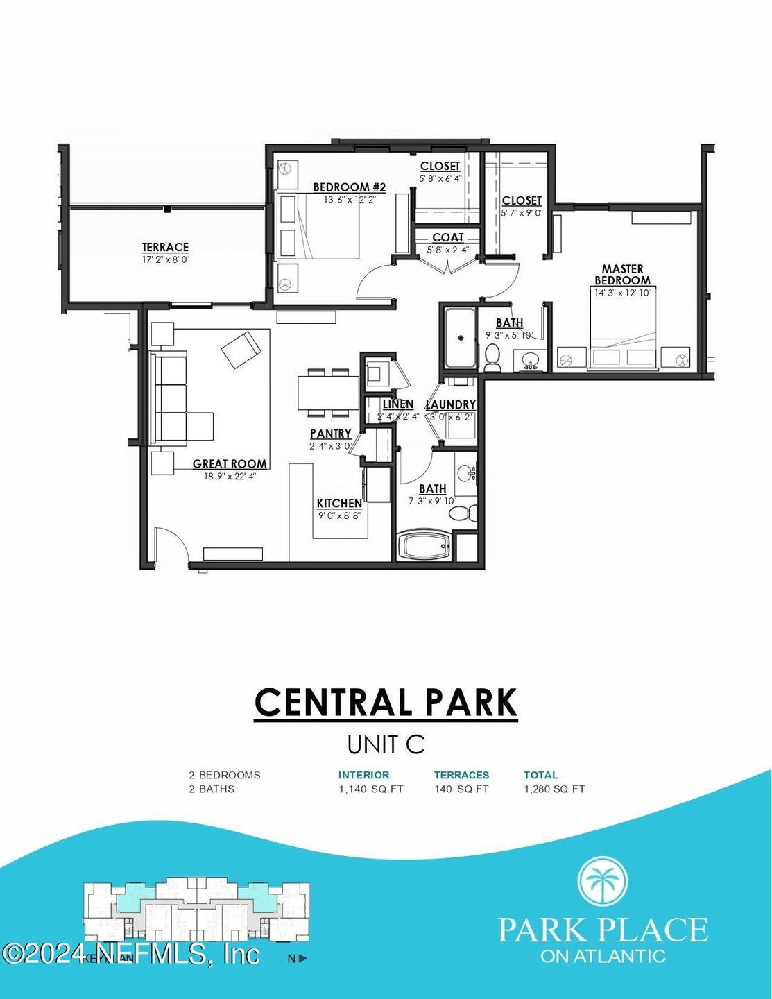 2D floor plan layout of this home in , Fernandina Beach, FL (Image 1).