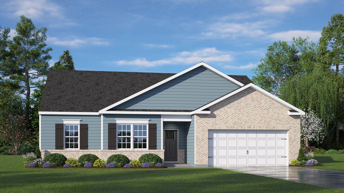 Front exterior of a new home in Dail Farm, Farmville, NC, highlighting curb appeal (Image 1). Front exterior of a new home in Dail Farm, Farmville, NC, highlighting curb appeal (Image 1).