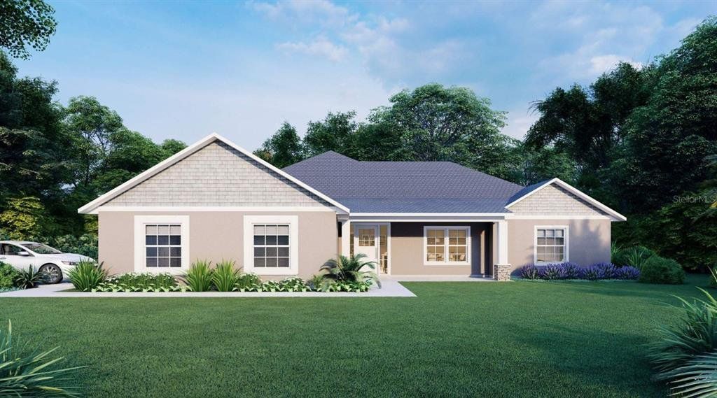 Front exterior of a new home in , Ocala, FL, highlighting curb appeal (Image 1).