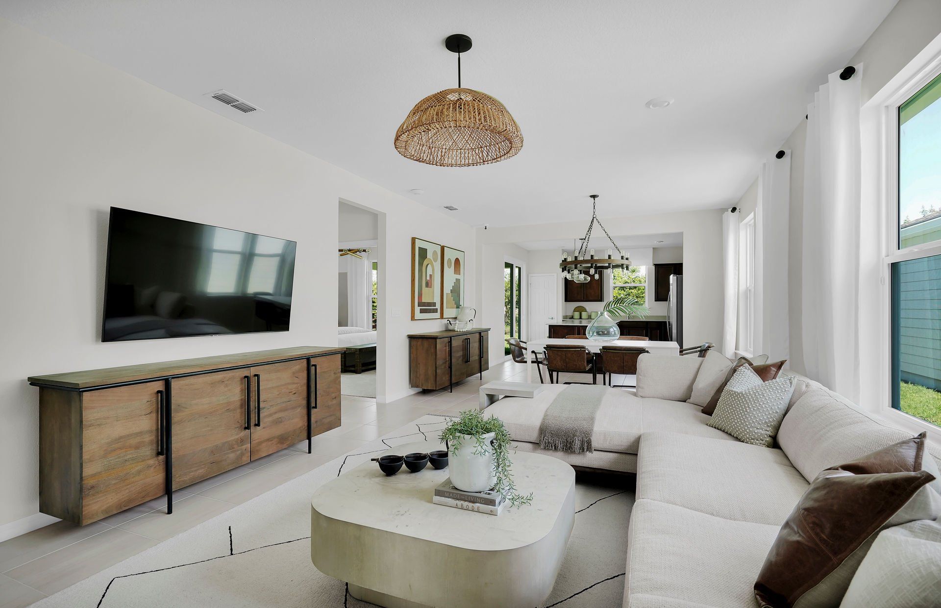 Furnished interior view inside a new home in Del Webb Wildlight, Wildlight (Image 1). Furnished interior view inside a new home in Del Webb Wildlight, Wildlight (Image 1).