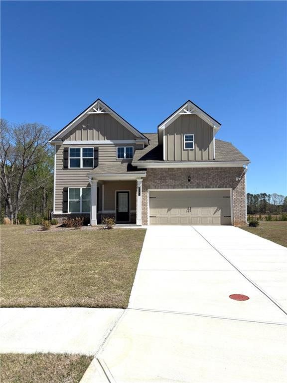Front exterior of a new home in Highland Park, Stonecrest, GA, highlighting curb appeal (Image 1). Front exterior of a new home in Highland Park, Stonecrest, GA, highlighting curb appeal (Image 1).
