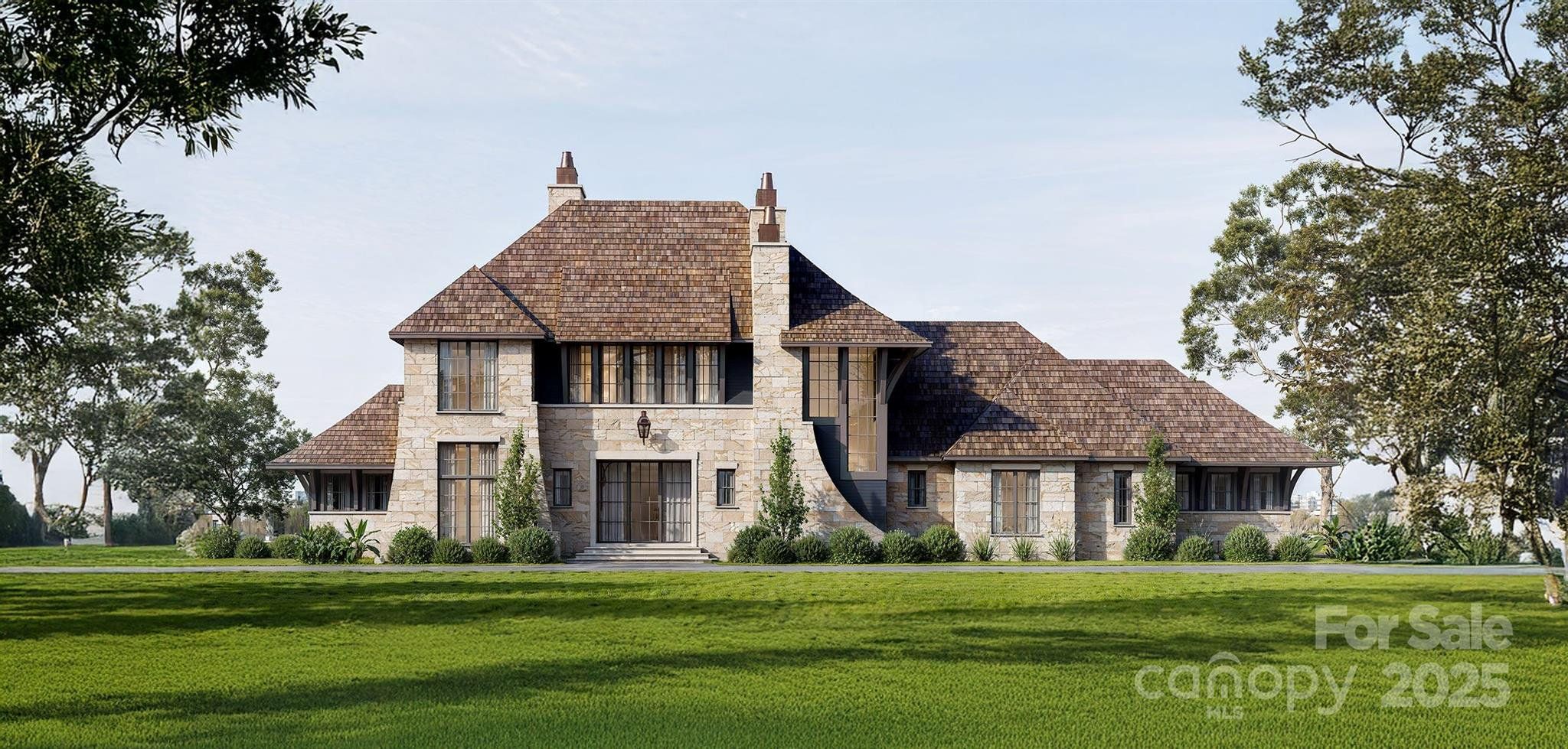 Front exterior of a new home in , Marvin, NC, highlighting curb appeal (Image 1).