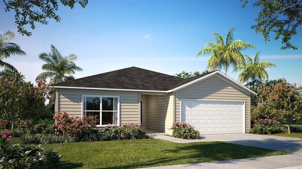 Front exterior of a new home in Palm Coast, Palm Coast, FL, highlighting curb appeal (Image 1). Front exterior of a new home in Palm Coast, Palm Coast, FL, highlighting curb appeal (Image 1).