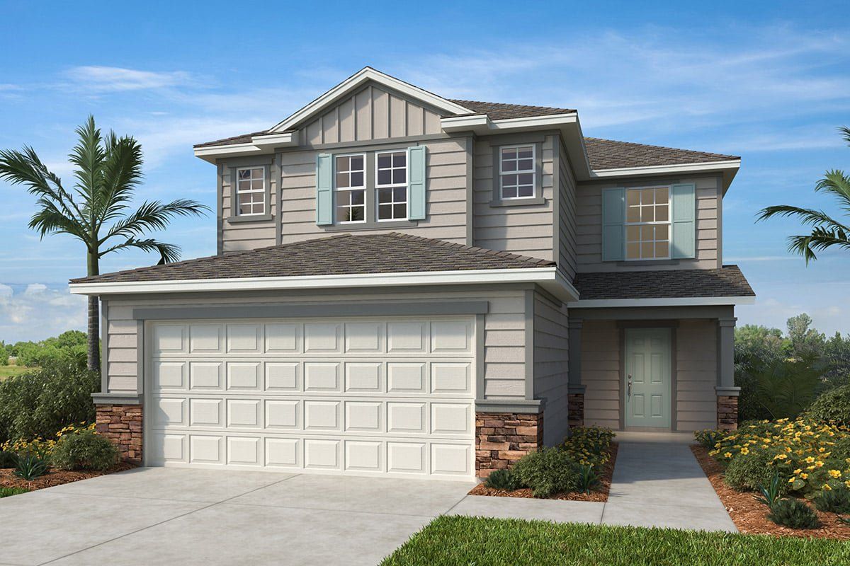 Front exterior of a new home in Seaton Hollow, Jacksonville, FL, highlighting curb appeal (Image 1). Front exterior of a new home in Seaton Hollow, Jacksonville, FL, highlighting curb appeal (Image 1).