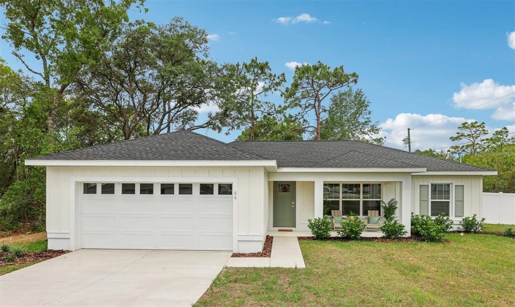 Model Home with Fence