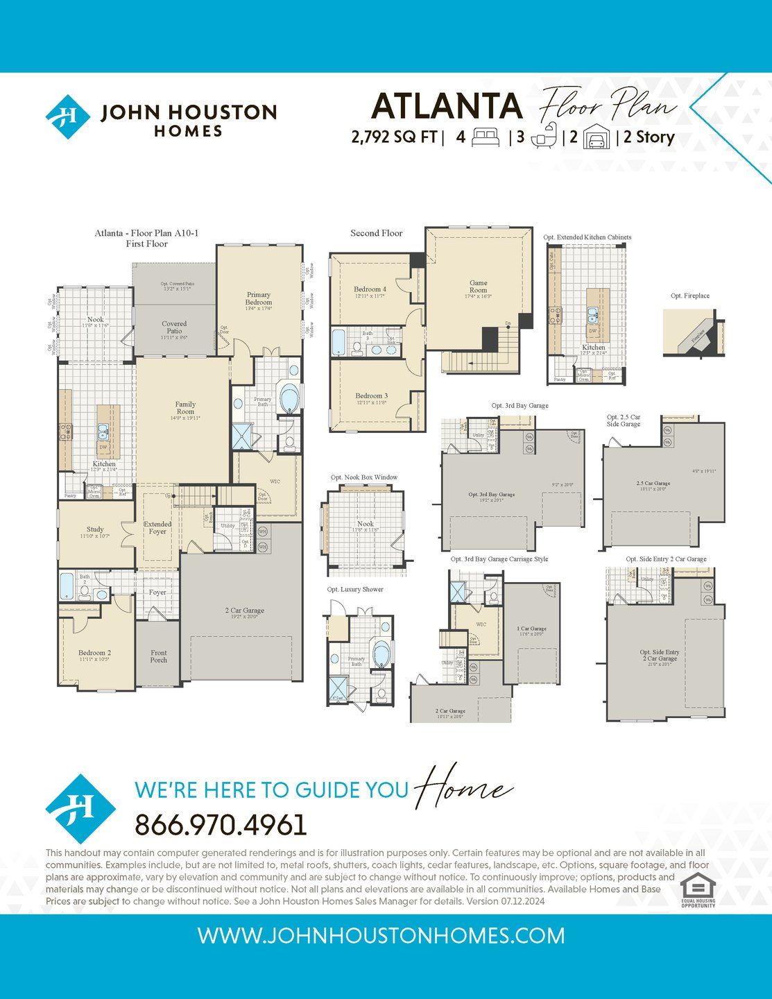 2D floor plan layout for the Atlanta by John Houston Homes in Vista Point, Grandview, TX (Image 1). 2D floor plan layout for the Atlanta by John Houston Homes in Vista Point, Grandview, TX (Image 1).