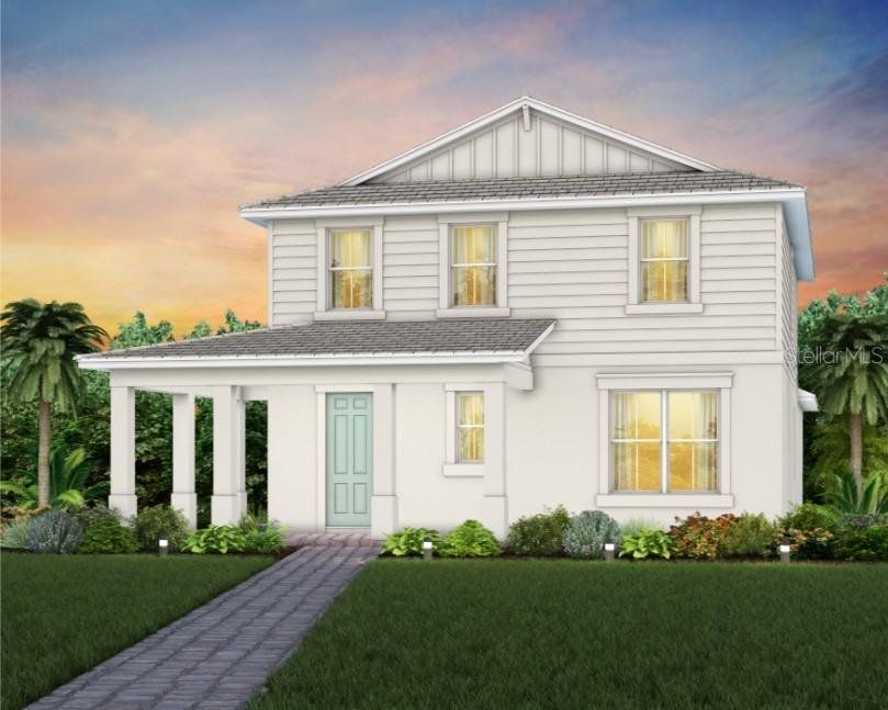 Front exterior of a new home in SeaFlower, Bradenton, FL, highlighting curb appeal (Image 1). Front exterior of a new home in SeaFlower, Bradenton, FL, highlighting curb appeal (Image 1).