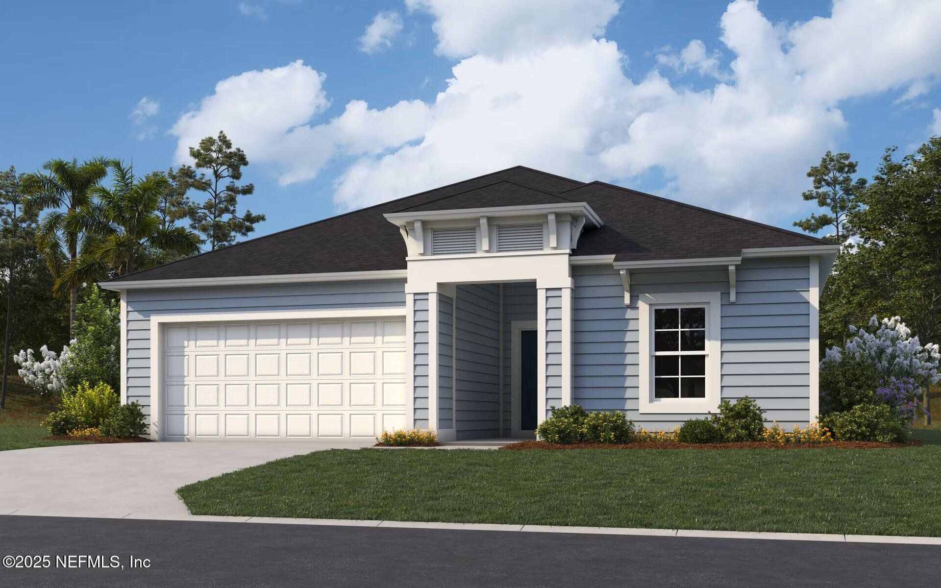 Front exterior of a new home in , Green Cove Springs, FL, highlighting curb appeal (Image 1). Front exterior of a new home in , Green Cove Springs, FL, highlighting curb appeal (Image 1).