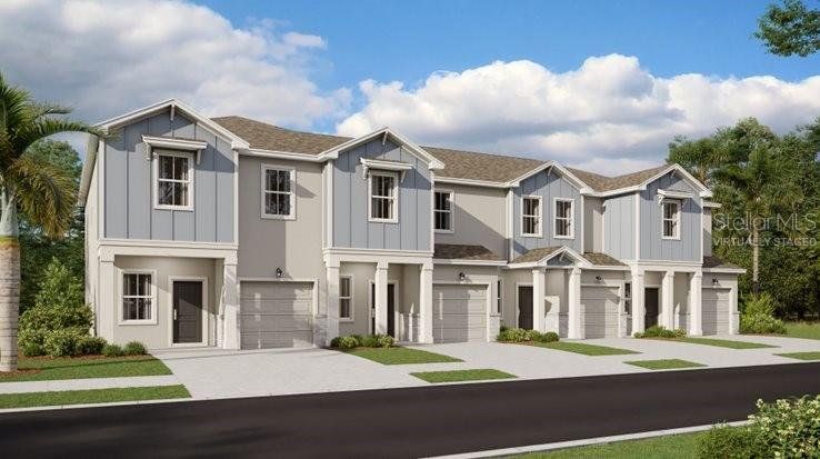 Front exterior of a new home in , Clermont, FL, highlighting curb appeal (Image 1). Front exterior of a new home in , Clermont, FL, highlighting curb appeal (Image 1).