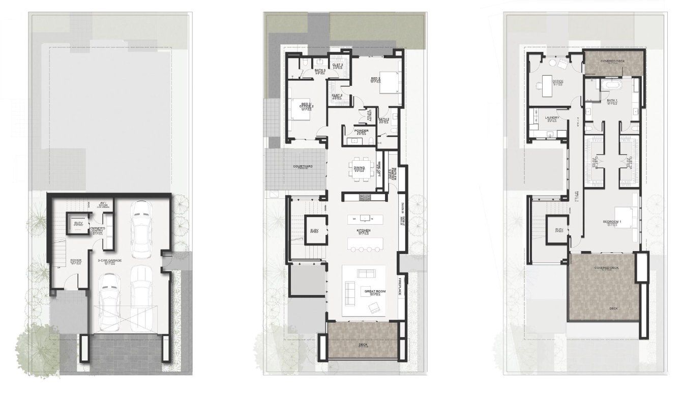 2D floor plan layout for the Cirrus B by Cullum Homes in Ascent at The Phoenician®, Scottsdale, AZ (Image 1).