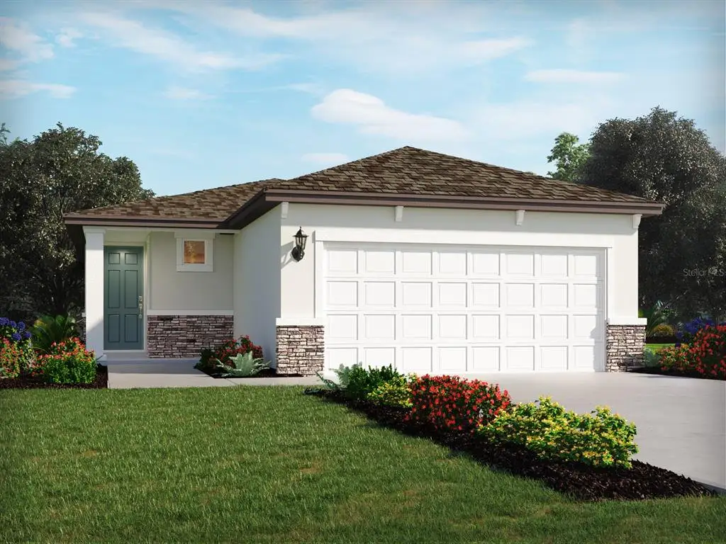 Front exterior of a new home in Leyland Preserve - Premier Series, Brooksville, FL, highlighting curb appeal (Image 1). Front exterior of a new home in Leyland Preserve - Premier Series, Brooksville, FL, highlighting curb appeal (Image 1).
