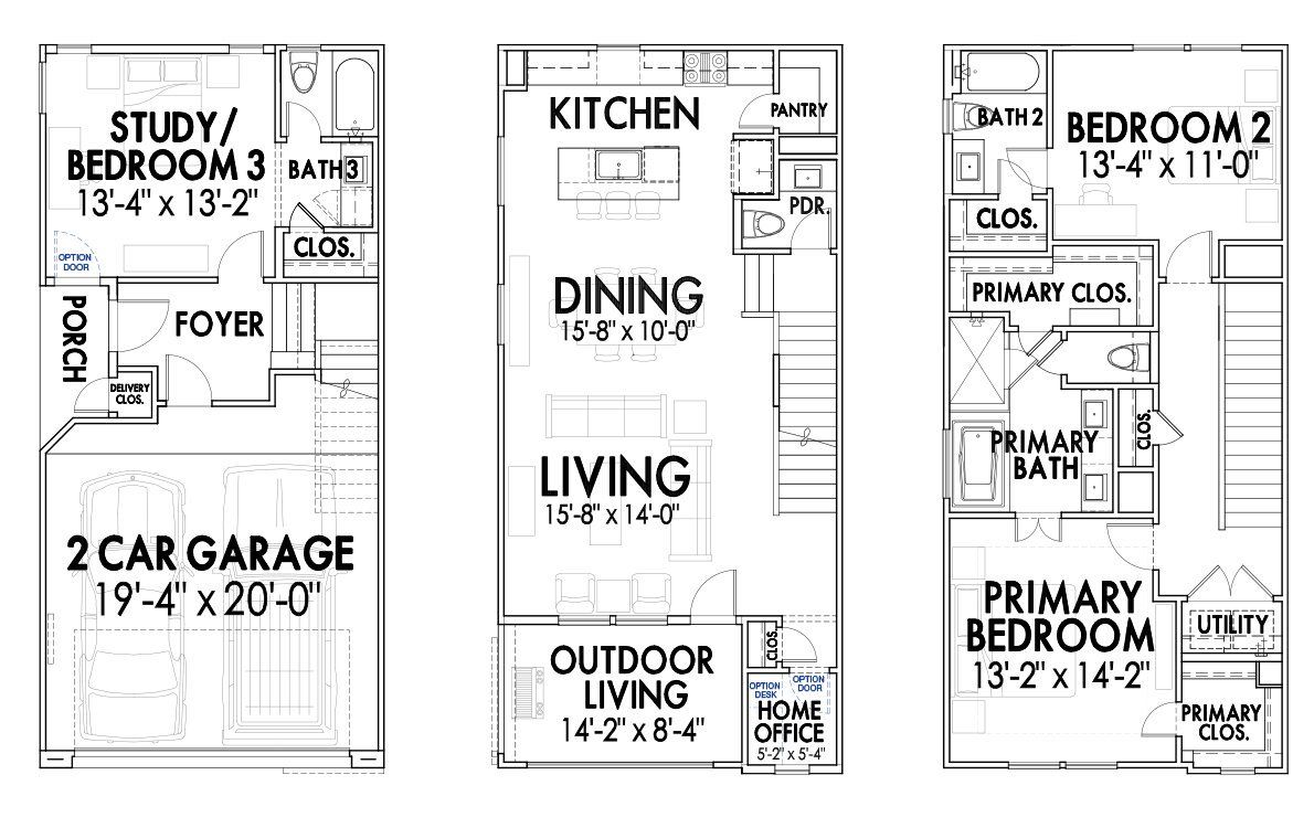 Image 1 representing the 9374 by CitySide Homes in Hardy Skyline, Houston, TX.