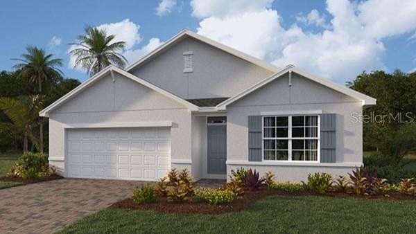 Front exterior of a new home in Gulf Cove, Port Charlotte, FL, highlighting curb appeal (Image 1). Front exterior of a new home in Gulf Cove, Port Charlotte, FL, highlighting curb appeal (Image 1).