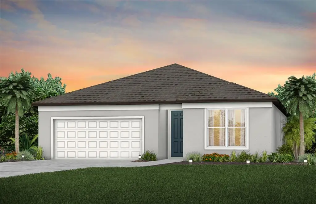 Front exterior of a new home in Pioneer Ranch, Ocala, FL, highlighting curb appeal (Image 1). Front exterior of a new home in Pioneer Ranch, Ocala, FL, highlighting curb appeal (Image 1).