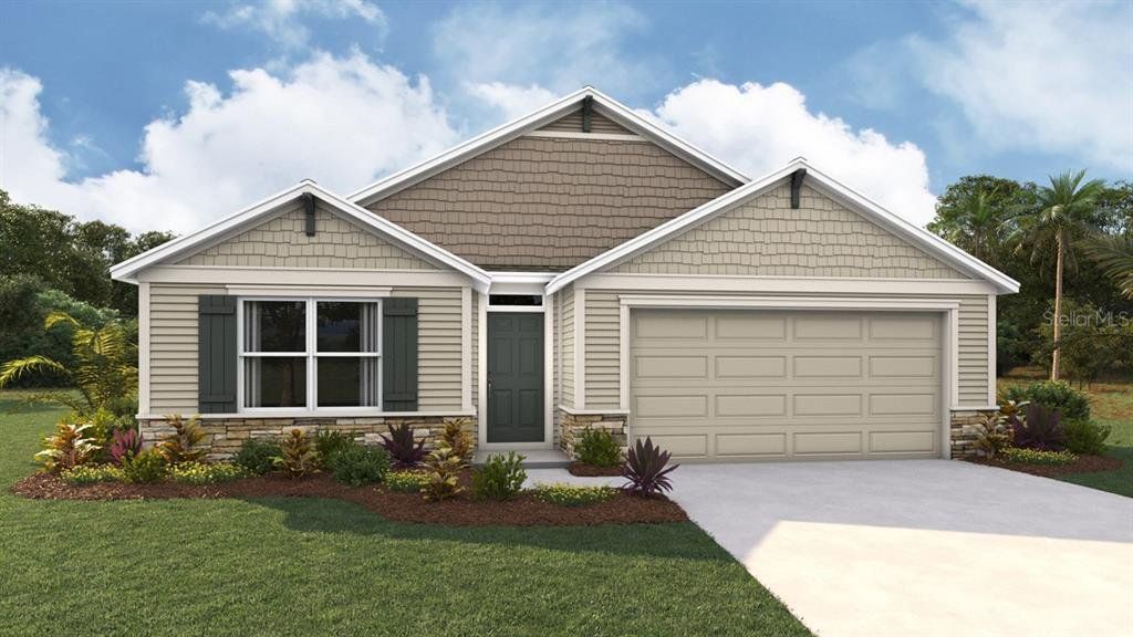 Front exterior of a new home in Oaks Preserve, Gainesville, FL, highlighting curb appeal (Image 1). Front exterior of a new home in Oaks Preserve, Gainesville, FL, highlighting curb appeal (Image 1).