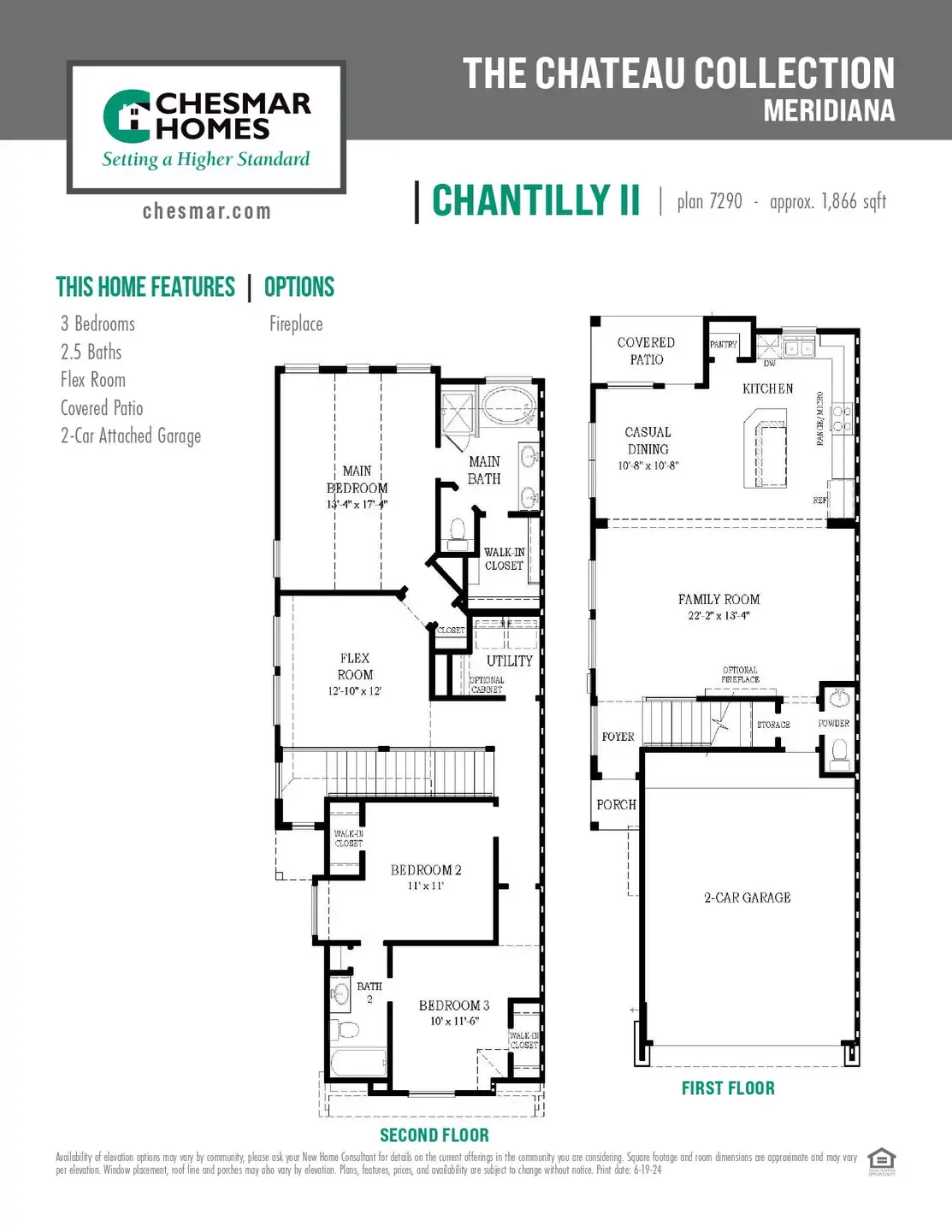 2D floor plan layout for the Chantilly 2 by Chesmar Homes in Meridiana Chateau, Manvel, TX (Image 1). 2D floor plan layout for the Chantilly 2 by Chesmar Homes in Meridiana Chateau, Manvel, TX (Image 1).