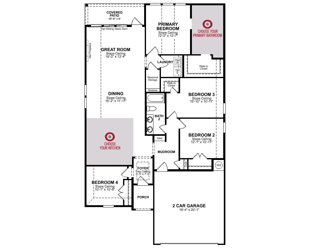 2D floor plan layout of this home in Westridge, San Antonio, TX (Image 1).