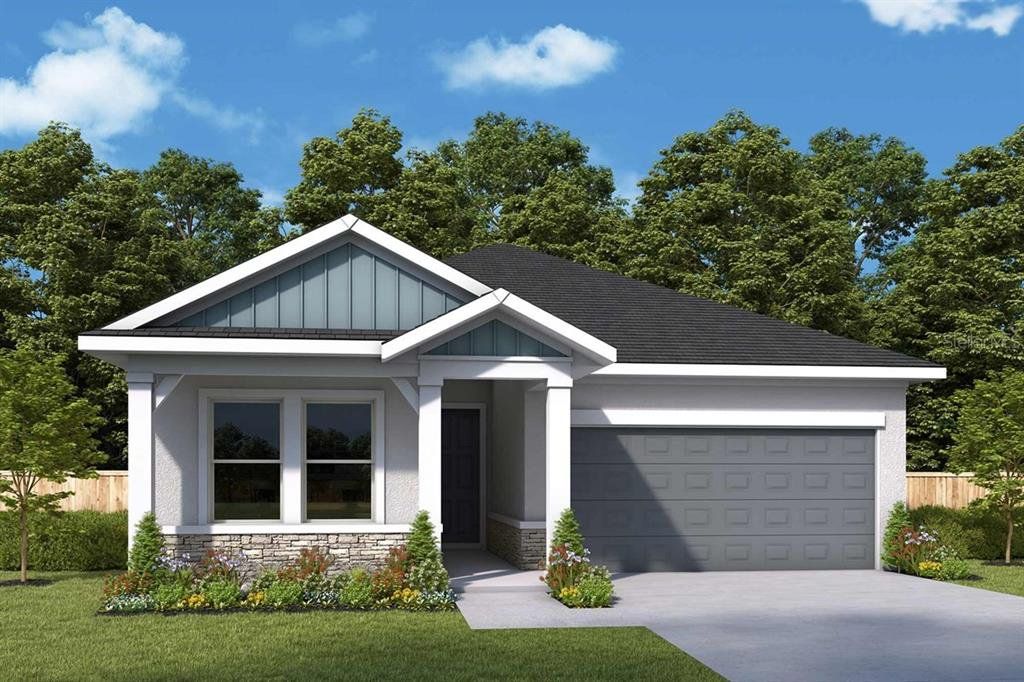 Front exterior of a new home in Waterset Tradition Series, Apollo Beach, FL, highlighting curb appeal (Image 1). Front exterior of a new home in Waterset Tradition Series, Apollo Beach, FL, highlighting curb appeal (Image 1).