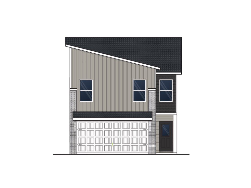 Exterior rendering of this home design in Stonewall Station, Union City, GA (Image 1).