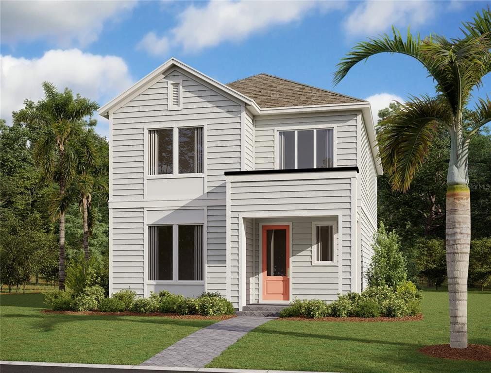 Front exterior of a new home in Weslyn Park, St. Cloud, FL, highlighting curb appeal (Image 1). Front exterior of a new home in Weslyn Park, St. Cloud, FL, highlighting curb appeal (Image 1).