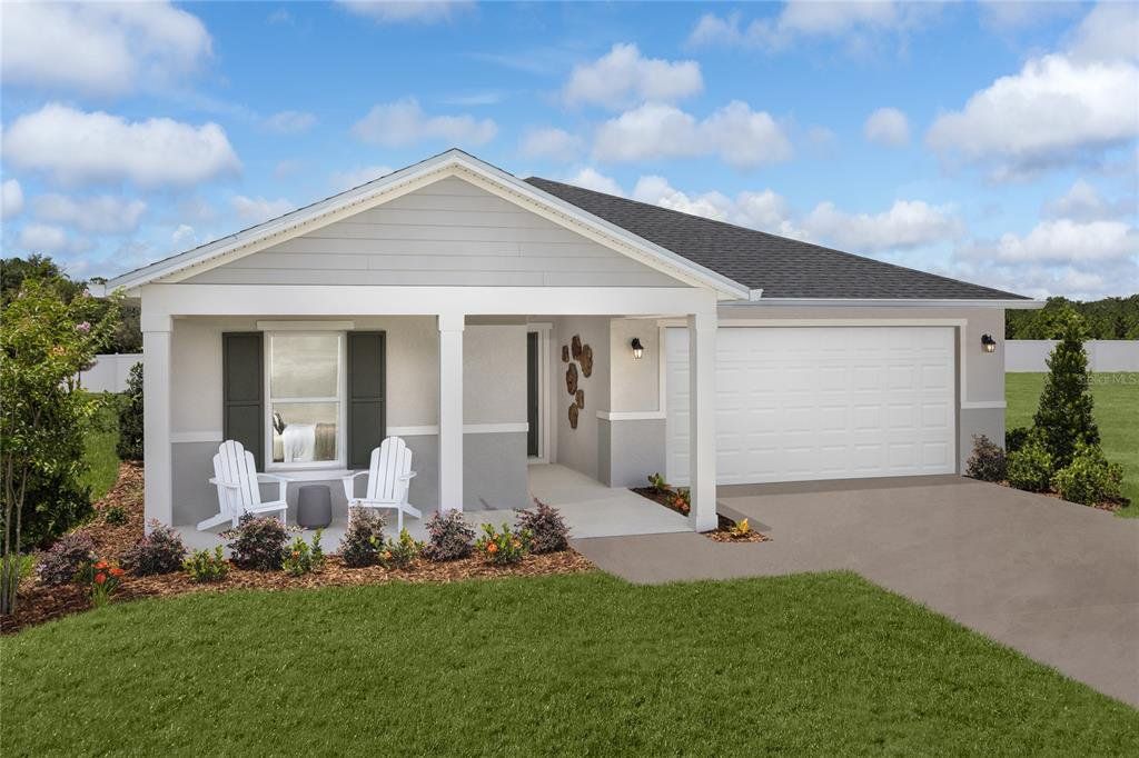 Front exterior of a new home in Hilliard Ridge, Kissimmee, FL, highlighting curb appeal (Image 1). Front exterior of a new home in Hilliard Ridge, Kissimmee, FL, highlighting curb appeal (Image 1).