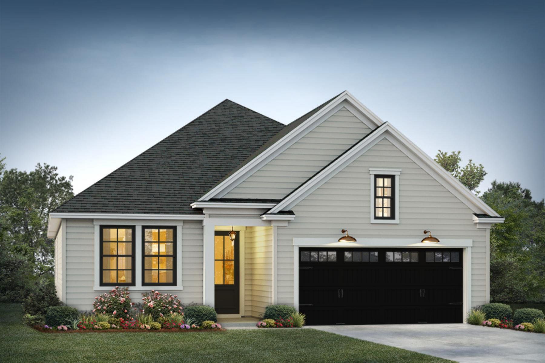 Front exterior of a new home in , Moncks Corner, SC, highlighting curb appeal (Image 1). Front exterior of a new home in , Moncks Corner, SC, highlighting curb appeal (Image 1).