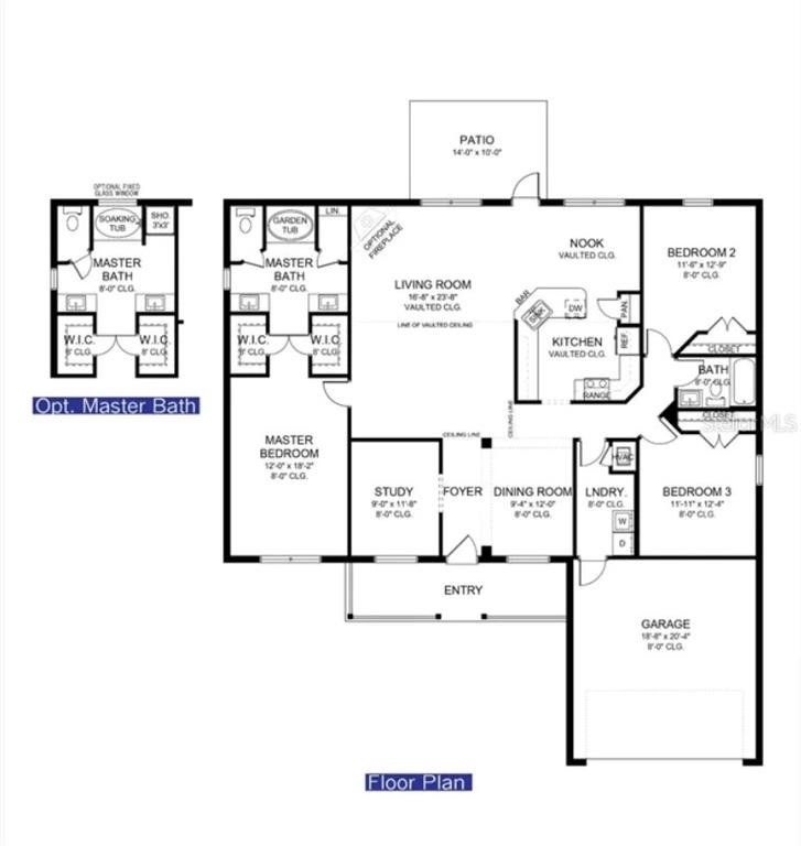 2D floor plan layout of this home in North Port, North Port, FL (Image 1). 2D floor plan layout of this home in North Port, North Port, FL (Image 1).