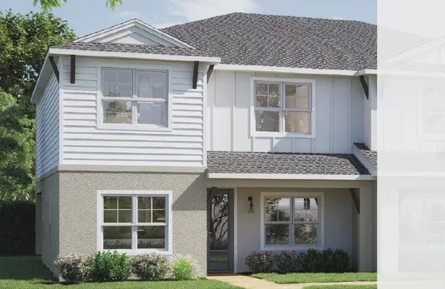 Front exterior of a new home in North River Ranch, Parrish, FL, highlighting curb appeal (Image 1). Front exterior of a new home in North River Ranch, Parrish, FL, highlighting curb appeal (Image 1).