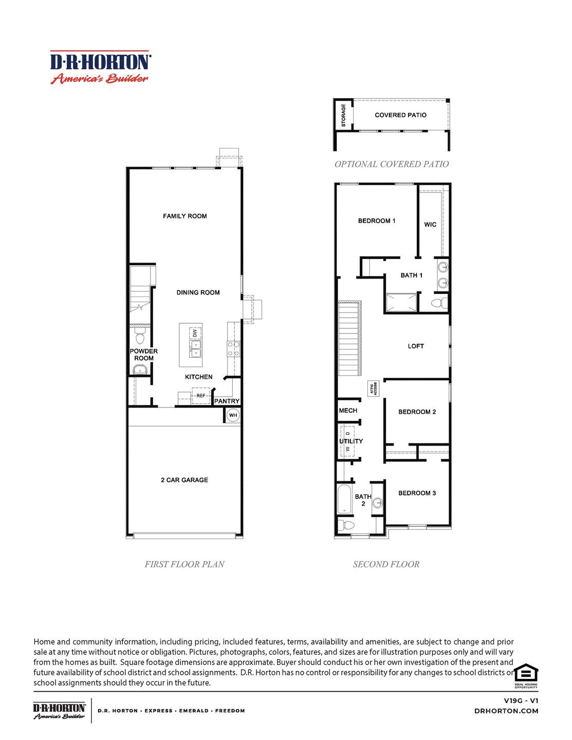 2D floor plan layout for the GARDENIA by D.R. Horton in Lexington Village, Missouri City, TX (Image 1). 2D floor plan layout for the GARDENIA by D.R. Horton in Lexington Village, Missouri City, TX (Image 1).