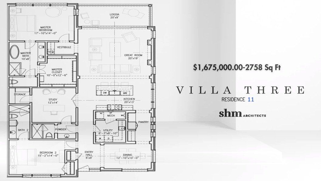 2D floor plan layout for the Villa 3 - 11 by Savannah Developers in The Residences, Irving, TX (Image 1). 2D floor plan layout for the Villa 3 - 11 by Savannah Developers in The Residences, Irving, TX (Image 1).