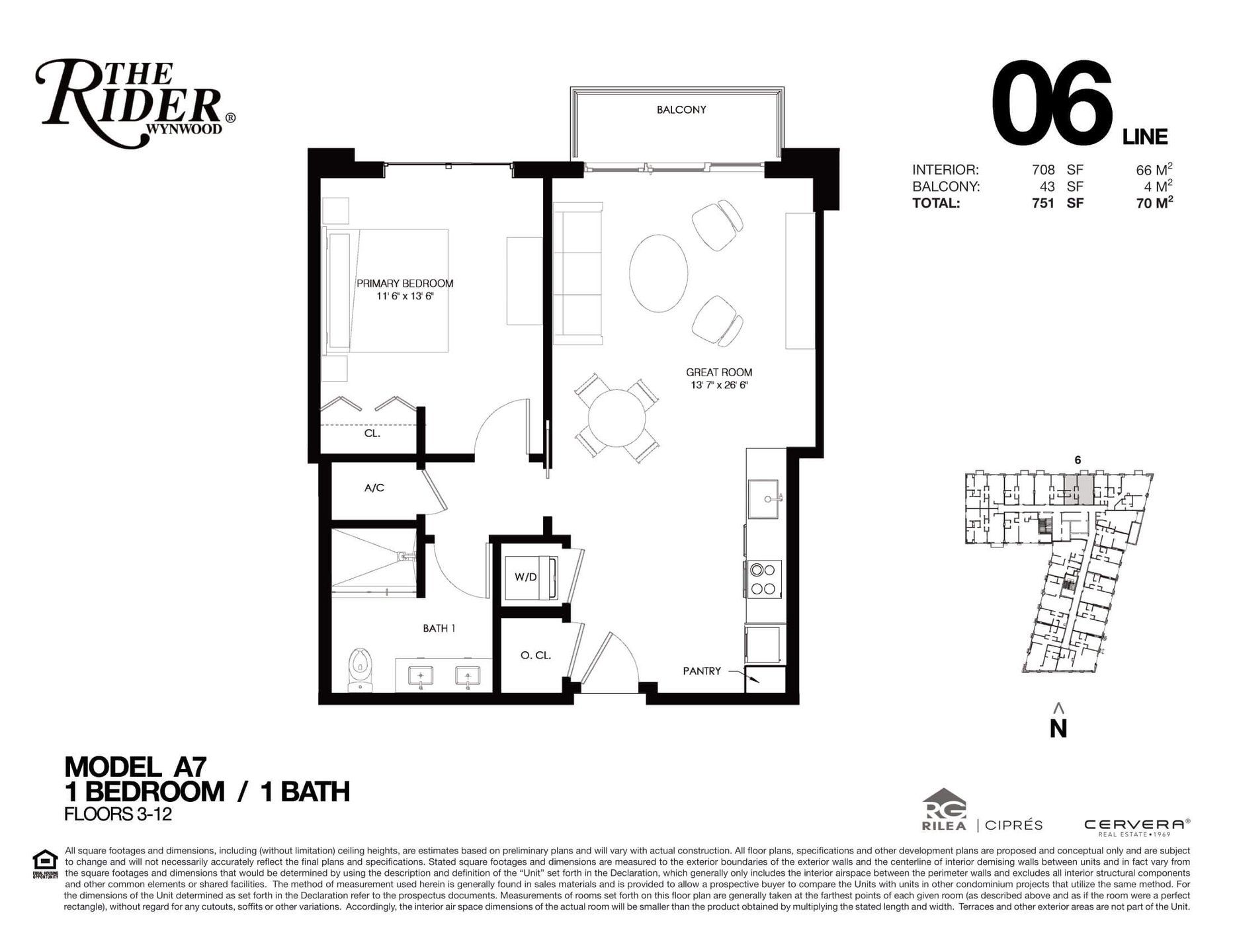 Image 1 representing the A7 by Rilea Group in The Rider Wynwood, Miami, FL.