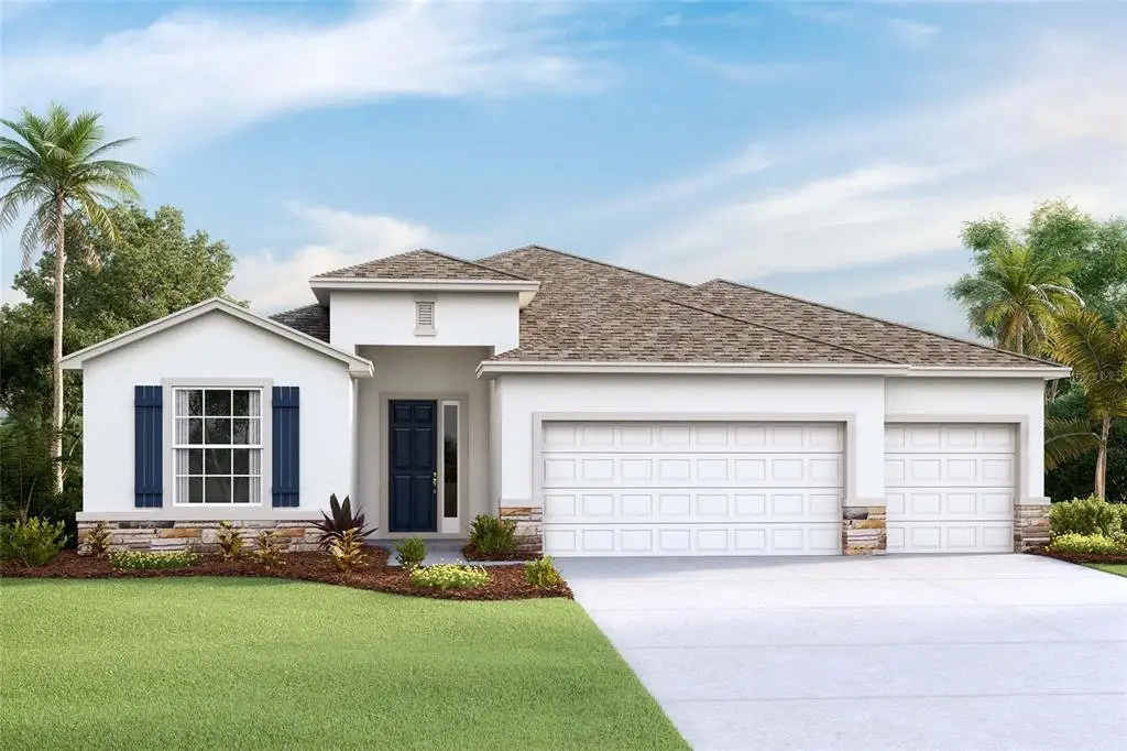 Front exterior of a new home in Waterford, Brooksville, FL, highlighting curb appeal (Image 1). Front exterior of a new home in Waterford, Brooksville, FL, highlighting curb appeal (Image 1).