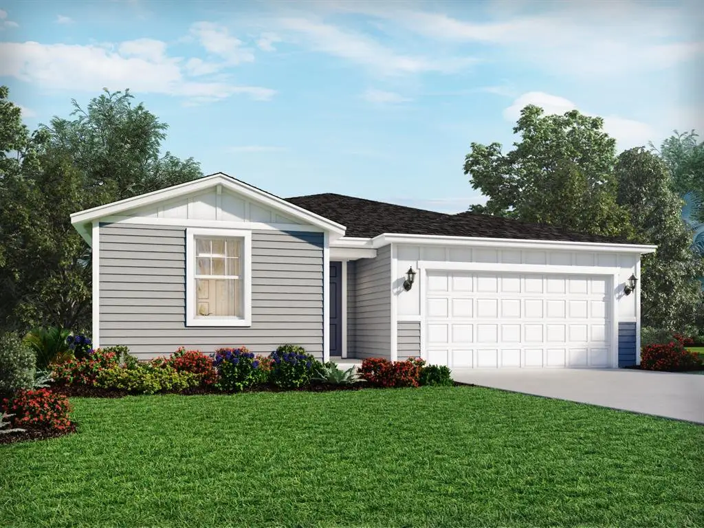 Front exterior of a new home in , Palm Coast, FL, highlighting curb appeal (Image 1). Front exterior of a new home in , Palm Coast, FL, highlighting curb appeal (Image 1).