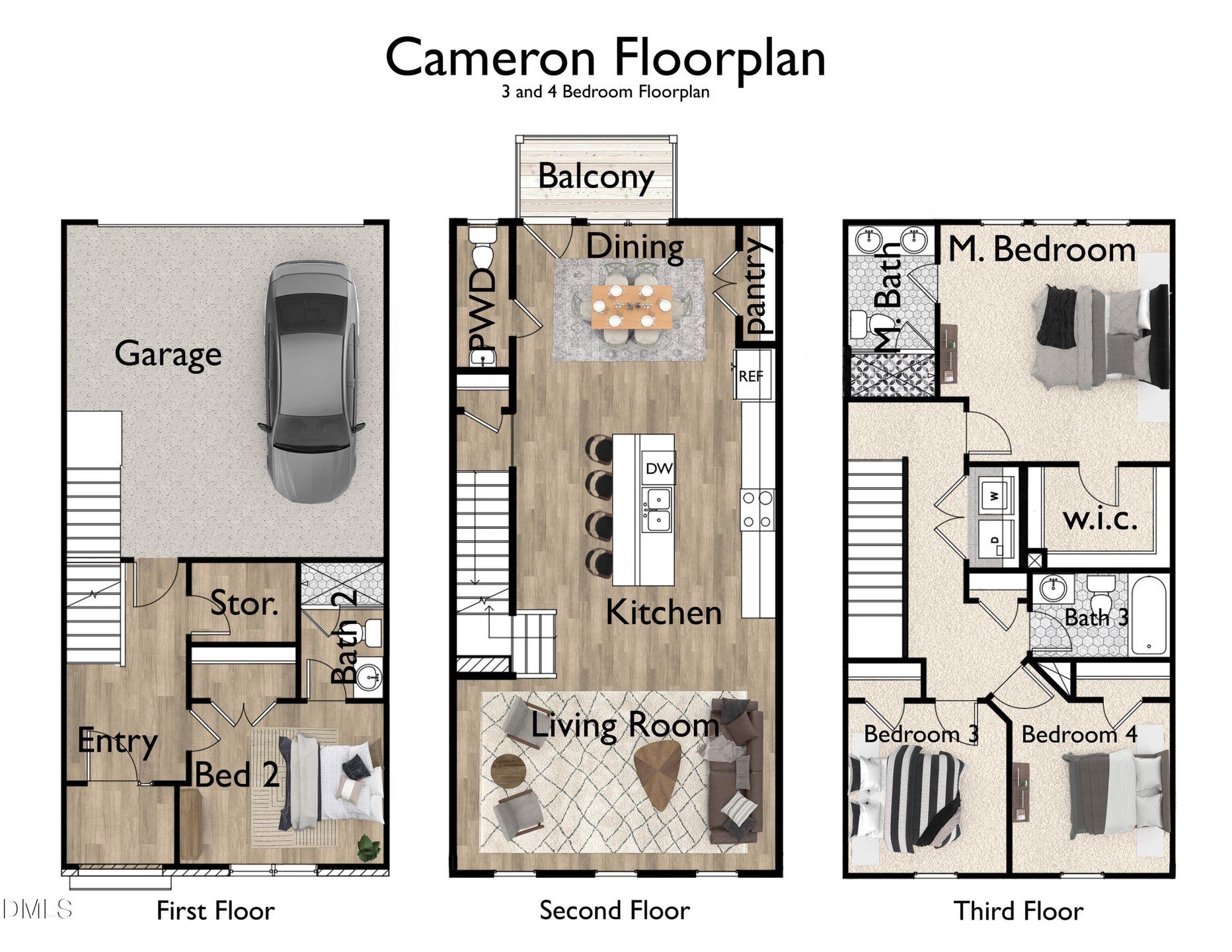 Cameron Floorplan 3&4 Bedrooms