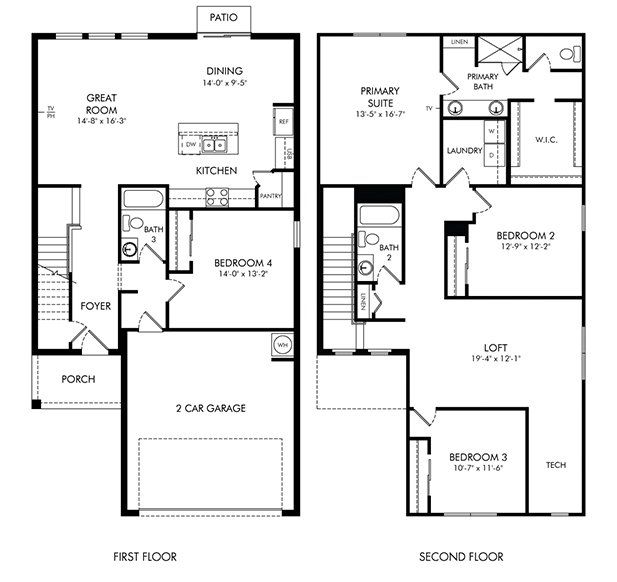 2D floor plan layout of this home in Crosswinds - Classic Series, Haines City, FL (Image 1). 2D floor plan layout of this home in Crosswinds - Classic Series, Haines City, FL (Image 1).