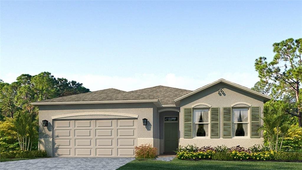Front exterior of a new home in Star Farms at Lakewood Ranch, Lakewood Ranch, FL, highlighting curb appeal (Image 1).