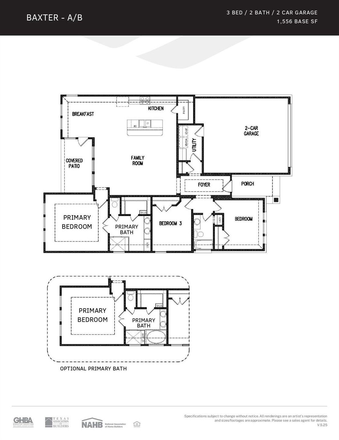 2D floor plan layout of this home in King Oaks Village, Baytown, TX (Image 1). 2D floor plan layout of this home in King Oaks Village, Baytown, TX (Image 1).