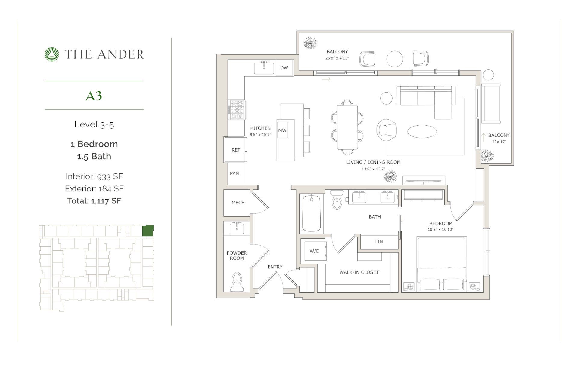 2D floor plan layout for the A3 by Ledgestone Development Group in The Ander, Austin, TX (Image 1). 2D floor plan layout for the A3 by Ledgestone Development Group in The Ander, Austin, TX (Image 1).