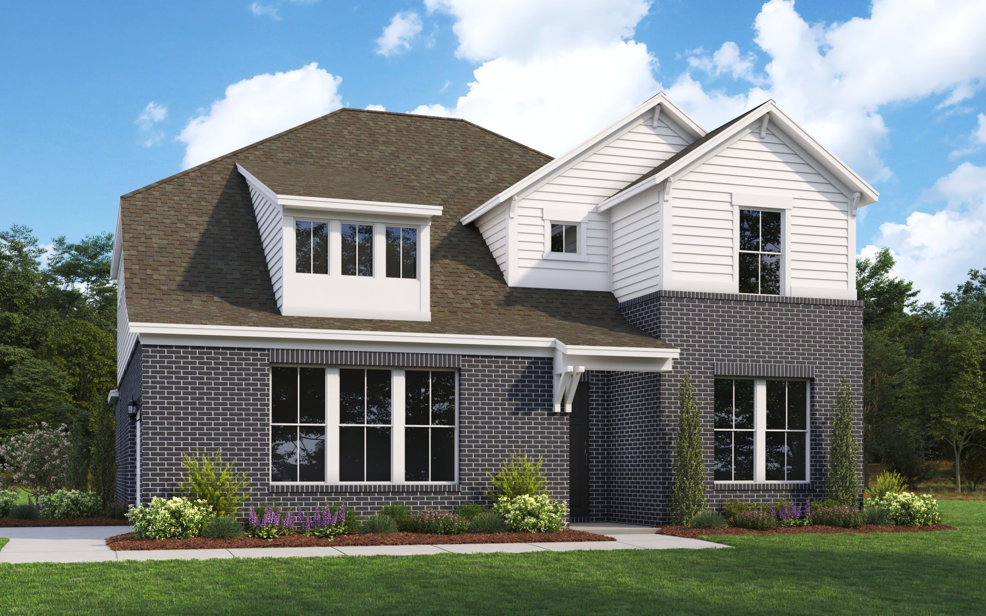 Front exterior of a new home in Treymor, Mount Juliet, TN, highlighting curb appeal (Image 1). Front exterior of a new home in Treymor, Mount Juliet, TN, highlighting curb appeal (Image 1).