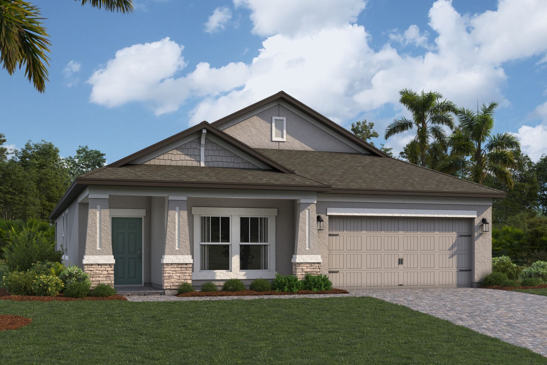 Newport II Elevation D Newport II Elevation D