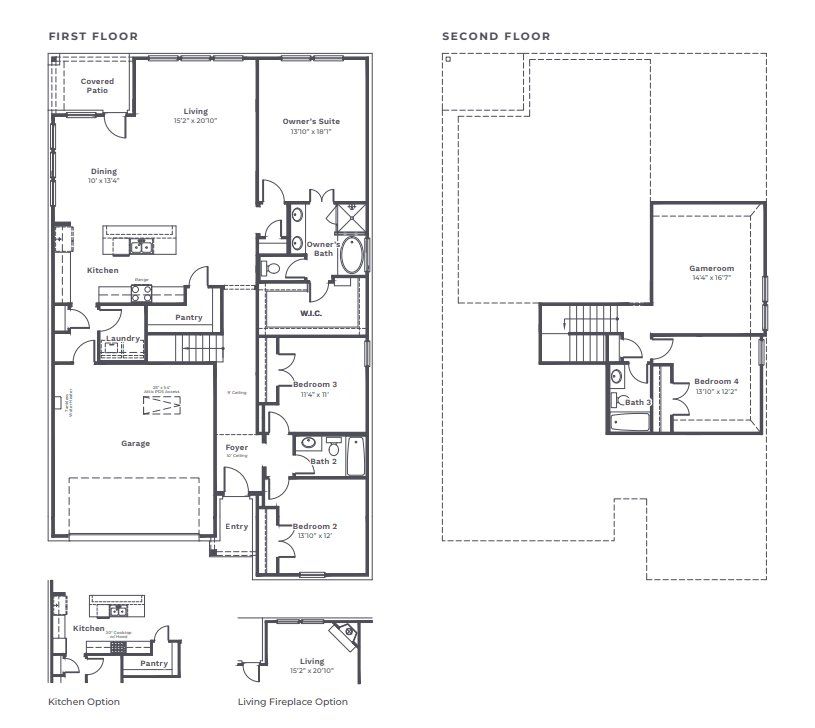 2D floor plan layout for the Ridge by Taft Homes in Mercer Meadows, Royse City, TX (Image 1). 2D floor plan layout for the Ridge by Taft Homes in Mercer Meadows, Royse City, TX (Image 1).