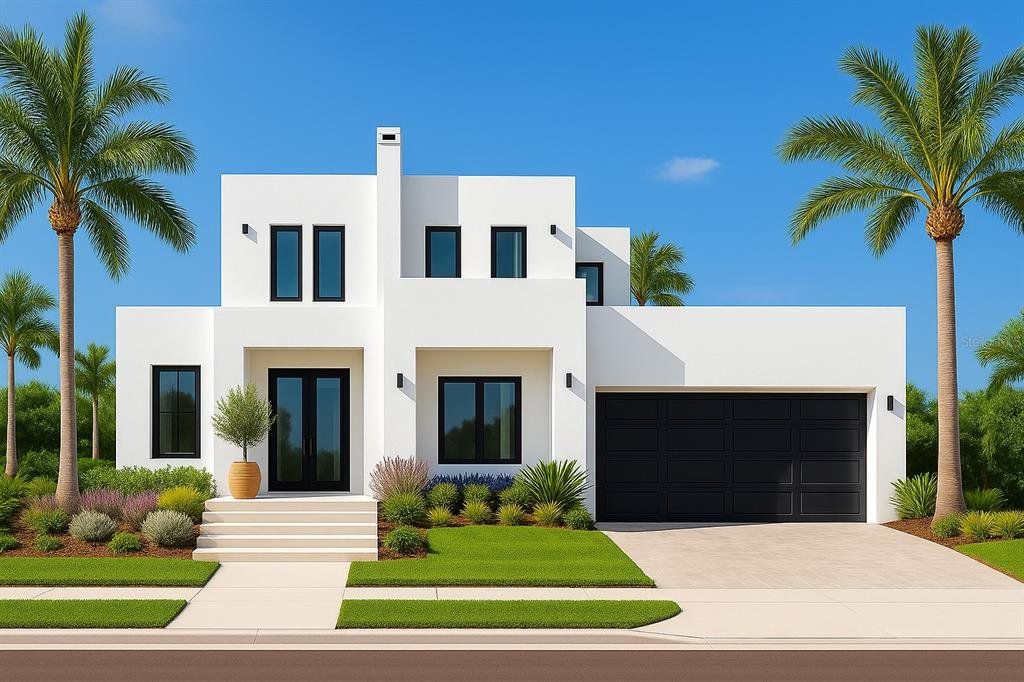 Front exterior of a new home in , Tampa, FL, highlighting curb appeal (Image 1). Front exterior of a new home in , Tampa, FL, highlighting curb appeal (Image 1).