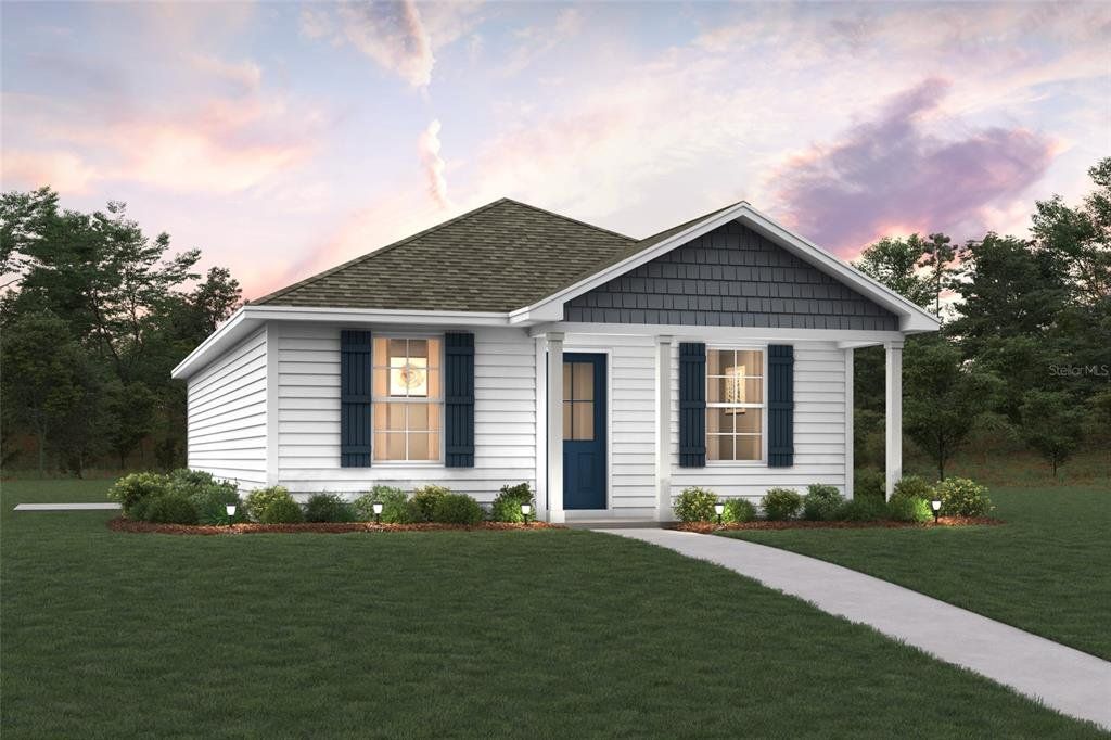 Front exterior of a new home in Daytona North, Bunnell, FL, highlighting curb appeal (Image 1). Front exterior of a new home in Daytona North, Bunnell, FL, highlighting curb appeal (Image 1).